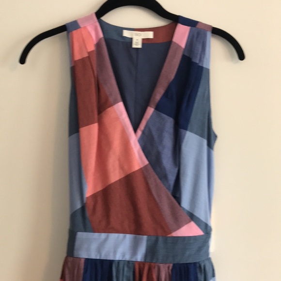 Nordstrom 1901 Size 4 Cotton Dress pink & Blue Plaid NWT - Picture 7 of 12